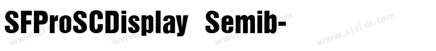 SFProSCDisplay Semib字体转换
